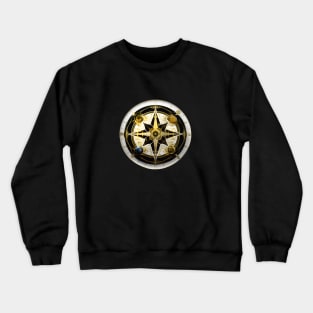Ornate Golden Compass Crewneck Sweatshirt
